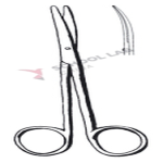 Scissors,Metzembaum,140mm,cvd,b/b